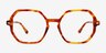 Attract Orange Tortoise AcetateEyeglass Frames from EyeBuyDirect, Front View