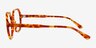 Attract Orange Tortoise AcetateEyeglass Frames from EyeBuyDirect, Side View