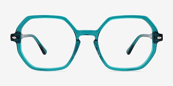 Attract Green Blue Acetate Eyeglass Frames