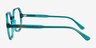 Attract Green Blue AcetateEyeglass Frames from EyeBuyDirect, Side View