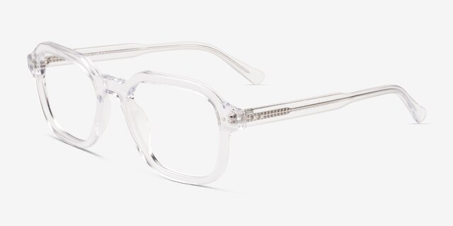 Kismet Clear AcetateEyeglass Frames from EyeBuyDirect, Angle View