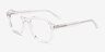 Kismet Clear AcetateEyeglass Frames from EyeBuyDirect, Angle View