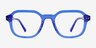 Kismet Crystal Blue AcetateEyeglass Frames from EyeBuyDirect, Front View