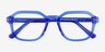Kismet Crystal Blue AcetateEyeglass Frames from EyeBuyDirect, Closed View