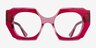 Intention Crystal Red Pink AcetateEyeglass Frames from EyeBuyDirect, Front View