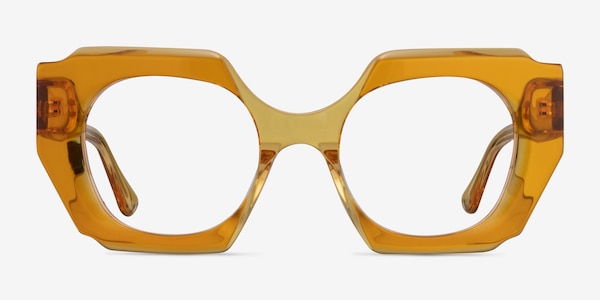 Intention Crystal Yellow Acetate Eyeglass Frames
