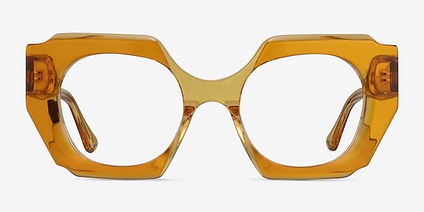 Intention Crystal Yellow Acétate Montures de lunettes de vue