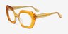 Intention Crystal Yellow AcetateEyeglass Frames from EyeBuyDirect, Angle View