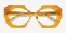 Intention Crystal Yellow AcetateEyeglass Frames from EyeBuyDirect, Closed View
