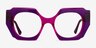 Intention Crystal Purple Pink AcetateEyeglass Frames from EyeBuyDirect, Front View