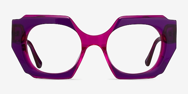 Intention Crystal Purple Pink Acetate Eyeglass Frames