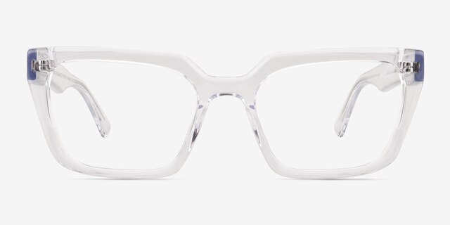 Wisdom Clear AcetateEyeglass Frames from EyeBuyDirect, Front View