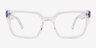 Wisdom Clear AcetateEyeglass Frames from EyeBuyDirect, Front View