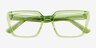 Wisdom Crystal Green AcetateEyeglass Frames from EyeBuyDirect, Closed View