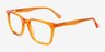 Ambition Crystal Orange AcetateEyeglass Frames from EyeBuyDirect, Angle View