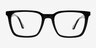 Ambition Black AcetateEyeglass Frames from EyeBuyDirect, Front View