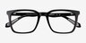 Ambition Black AcetateEyeglass Frames from EyeBuyDirect, Closed View