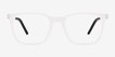 Accelerate Matte Clear PlasticEyeglass Frames from EyeBuyDirect, Front View