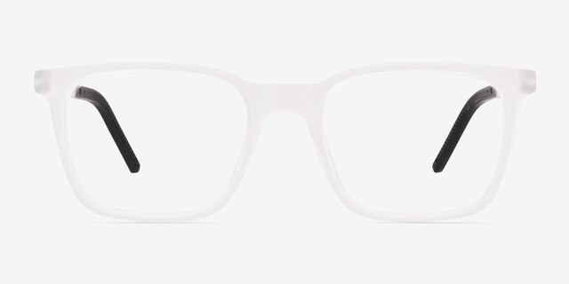 Accelerate Matte Clear PlasticEyeglass Frames from EyeBuyDirect, Front View