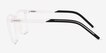 Accelerate Matte Clear PlasticEyeglass Frames from EyeBuyDirect, Side View
