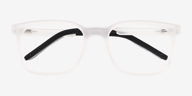 Accelerate Matte Clear PlasticEyeglass Frames from EyeBuyDirect, Closed View
