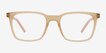 Accelerate Matte Crystal Brown PlasticEyeglass Frames from EyeBuyDirect, Front View