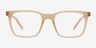 Accelerate Matte Crystal Brown PlasticEyeglass Frames from EyeBuyDirect, Front View