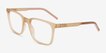 Accelerate Matte Crystal Brown PlasticEyeglass Frames from EyeBuyDirect, Angle View