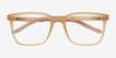 Accelerate Matte Crystal Brown PlasticEyeglass Frames from EyeBuyDirect, Closed View