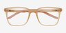 Accelerate Matte Crystal Brown PlasticEyeglass Frames from EyeBuyDirect, Closed View