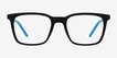 Accelerate Matte Black PlasticEyeglass Frames from EyeBuyDirect, Front View
