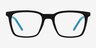 Accelerate Matte Black PlasticEyeglass Frames from EyeBuyDirect, Front View