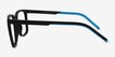 Accelerate Matte Black PlasticEyeglass Frames from EyeBuyDirect, Side View