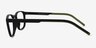 Attain Matte Black PlasticEyeglass Frames from EyeBuyDirect, Side View