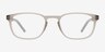 Attain Matte Crystal Gray PlasticEyeglass Frames from EyeBuyDirect, Front View
