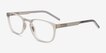 Attain Matte Crystal Gray PlasticEyeglass Frames from EyeBuyDirect, Angle View