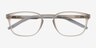 Attain Matte Crystal Gray PlasticEyeglass Frames from EyeBuyDirect, Closed View