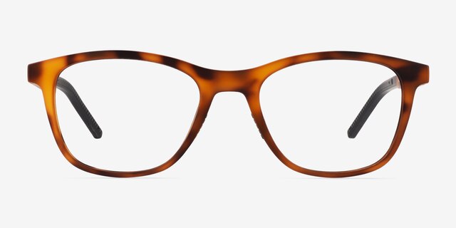 Upward Matte Tortoise PlasticEyeglass Frames from EyeBuyDirect, Front View