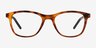 Upward Matte Tortoise PlasticEyeglass Frames from EyeBuyDirect, Front View