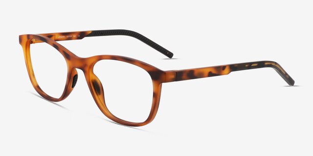 Upward Matte Tortoise PlasticEyeglass Frames from EyeBuyDirect, Angle View