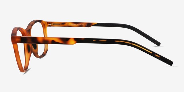 Upward Matte Tortoise PlasticEyeglass Frames from EyeBuyDirect, Side View