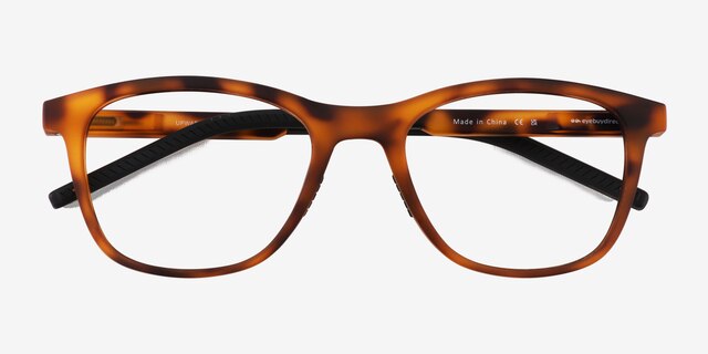 Upward Matte Tortoise PlasticEyeglass Frames from EyeBuyDirect, Closed View