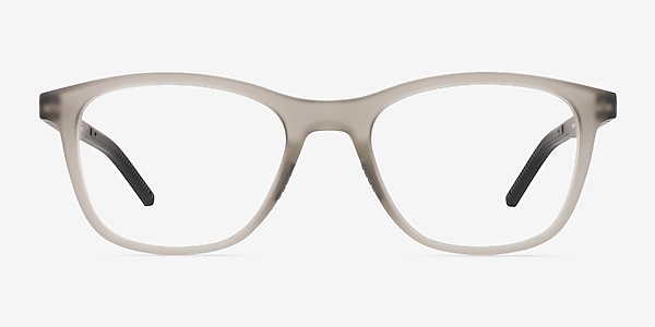 Upward Matte Crystal Gray Plastic Eyeglass Frames