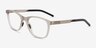 Upward Matte Crystal Gray PlasticEyeglass Frames from EyeBuyDirect, Angle View