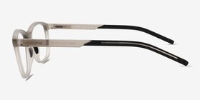 Upward Matte Crystal Gray Plastique Montures de lunettes de vue d'EyeBuyDirect, Vue de Côté