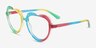 Rainbow Heart Rainbow PlasticEyeglass Frames from EyeBuyDirect, Angle View
