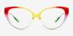 Pride On Multicolor PlasticEyeglass Frames from EyeBuyDirect, Front View