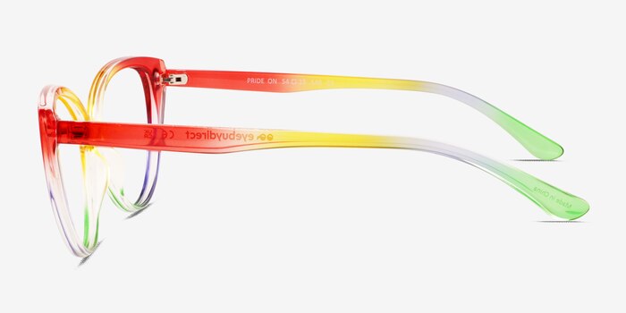 Pride On Multicolore Plastique Montures de lunettes de vue d'EyeBuyDirect