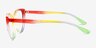 Pride On Multicolore PlastiqueMontures de lunettes de vue d'EyeBuyDirect, Vue de Côté