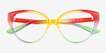 Pride On Multicolor PlasticEyeglass Frames from EyeBuyDirect, Closed View